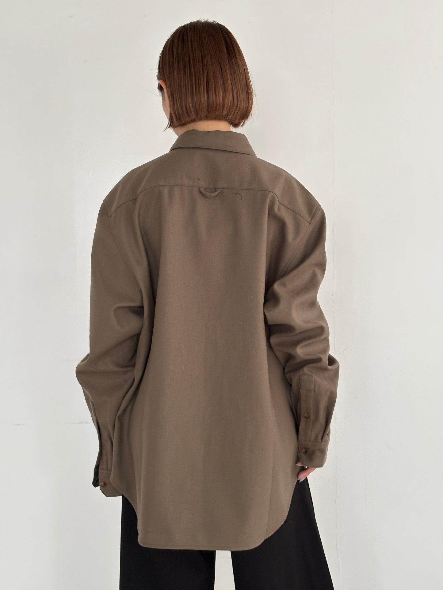 (仮商品名)ボンディングシャツ(unisex)/beige