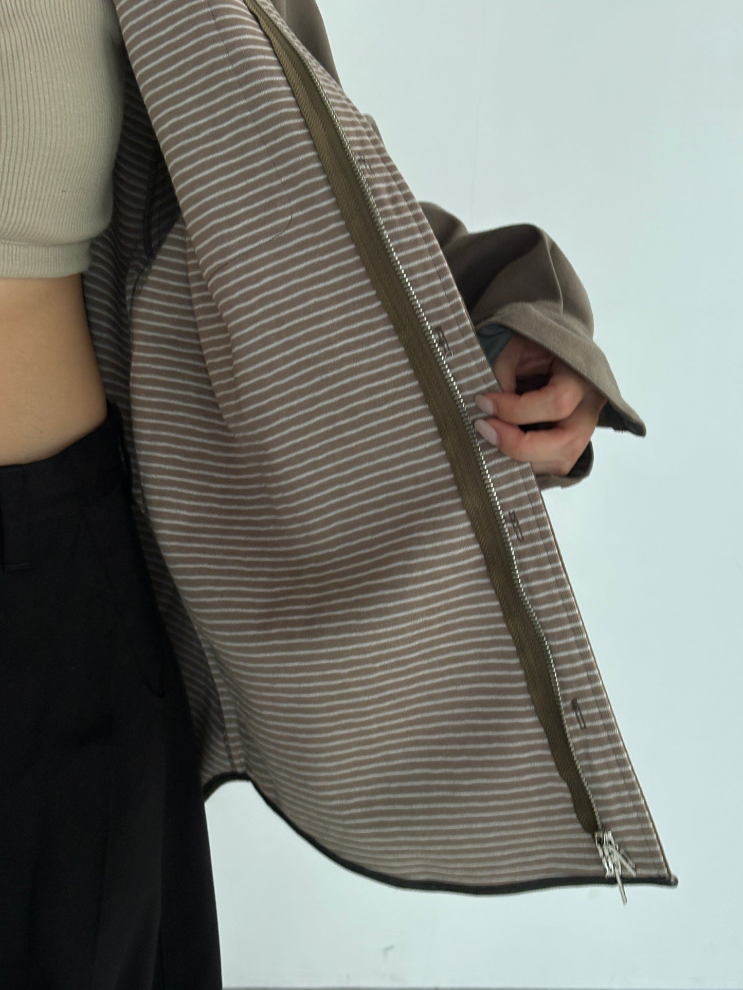 (仮商品名)ボンディングシャツ(unisex)/beige