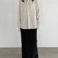 (仮商品名)ジップシャツ(unisex)/white