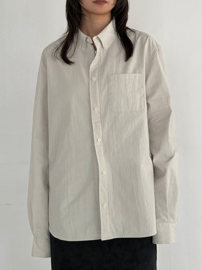 (仮商品名)ジップシャツ(unisex)/white
