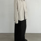 (仮商品名)ジップシャツ(unisex)/white
