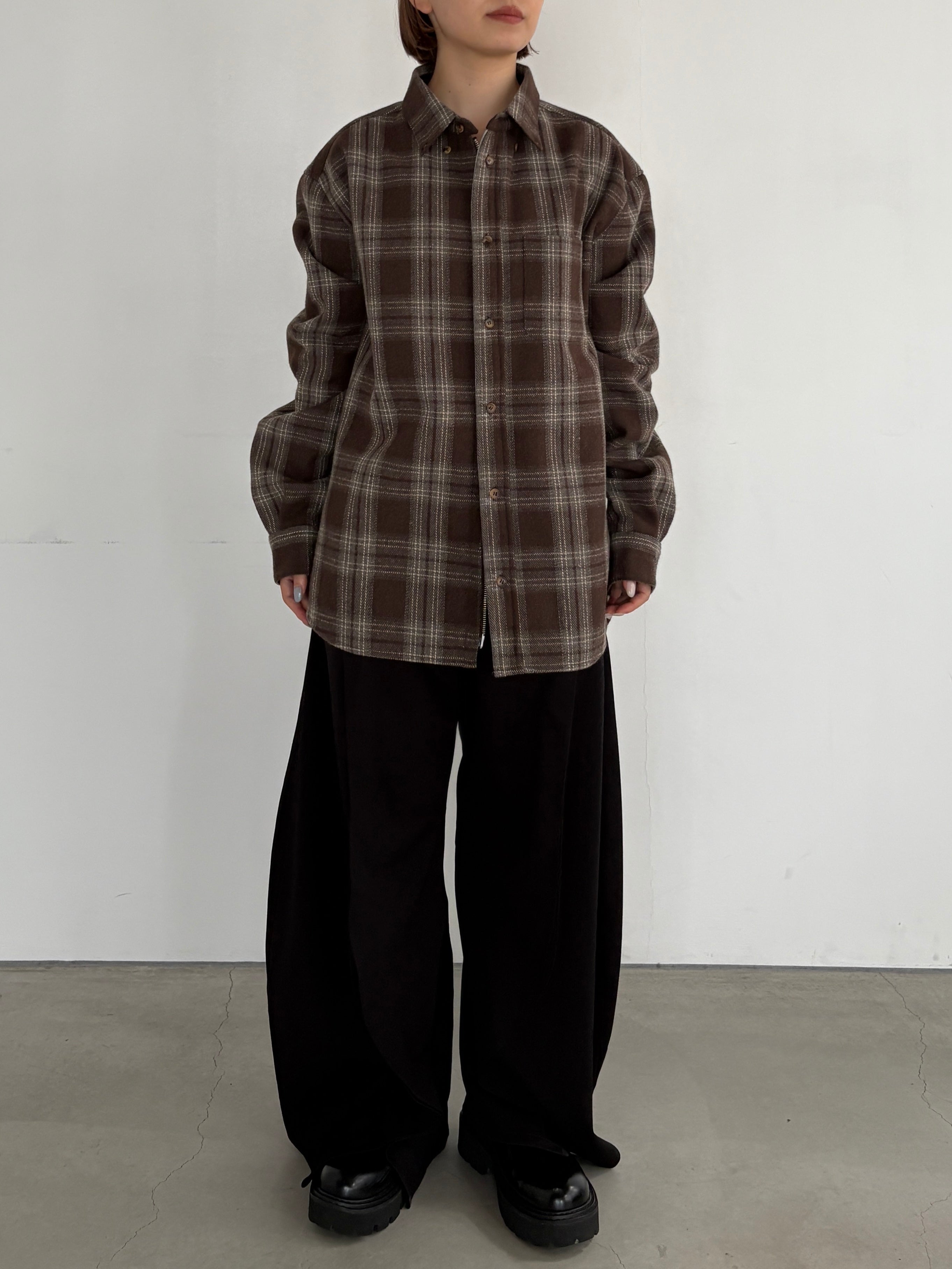 (仮商品名)ボンディングシャツ(unisex)/check