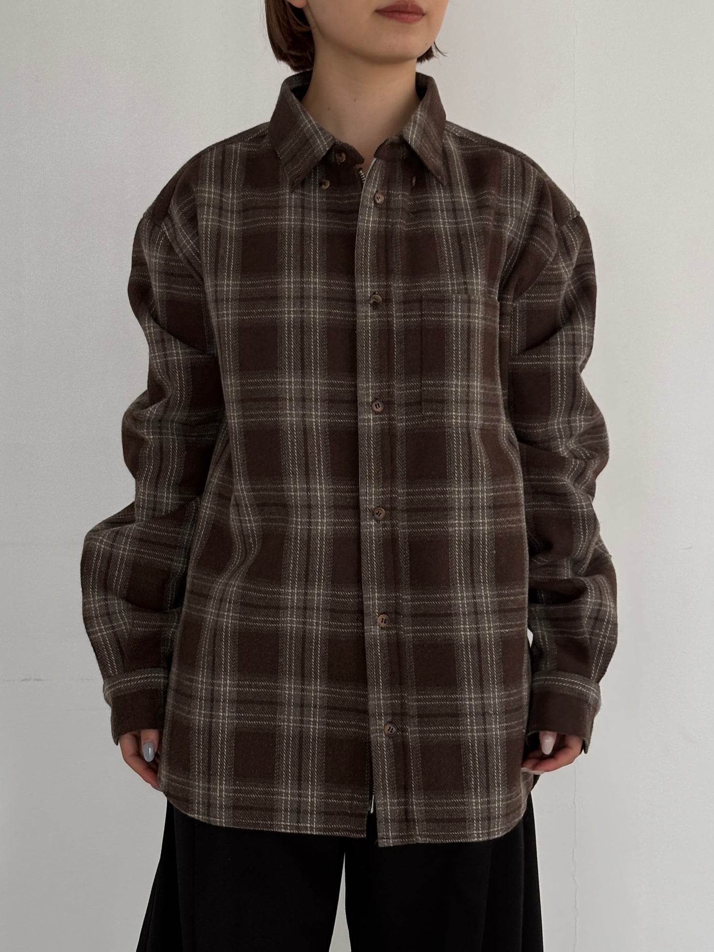 (仮商品名)ボンディングシャツ(unisex)/check