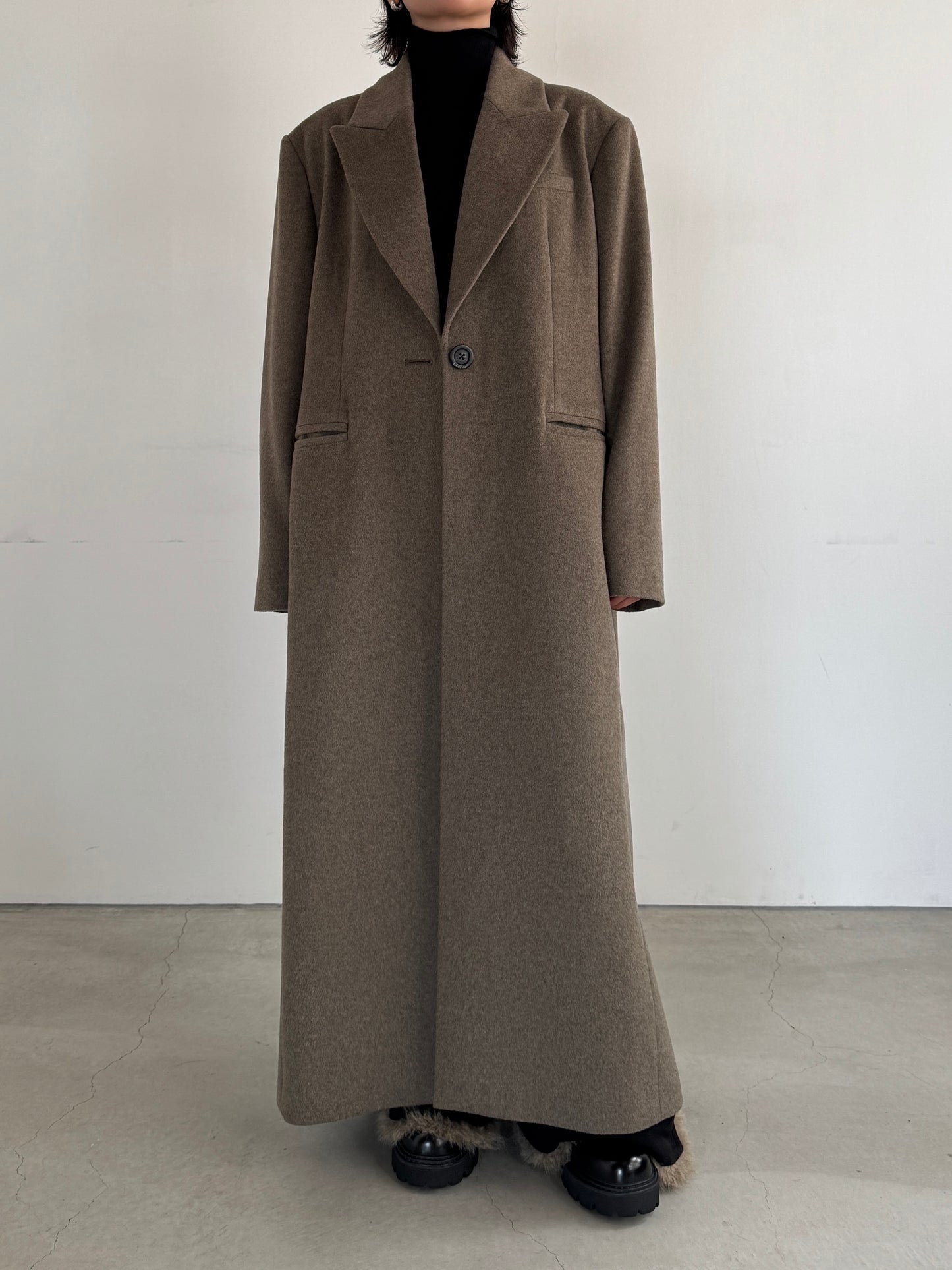 (仮商品名)ロングコート/beige