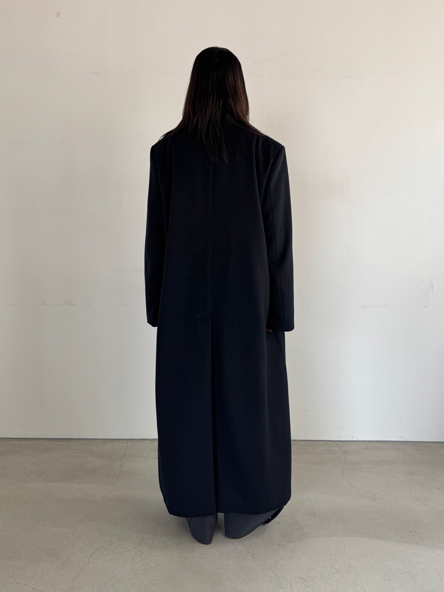 (仮商品名)ロングコート/navy