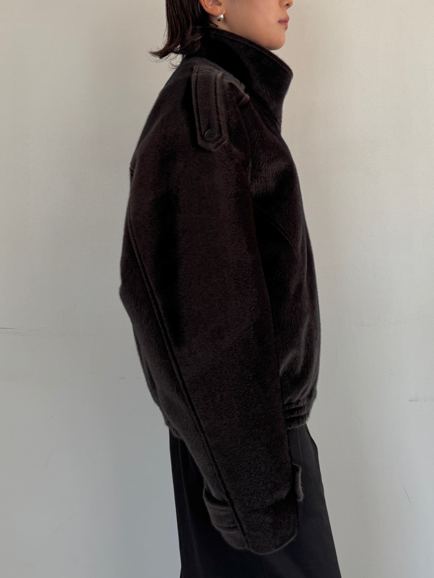 (仮商品名)ホースライダースブルゾン(unisex)/darkbrown