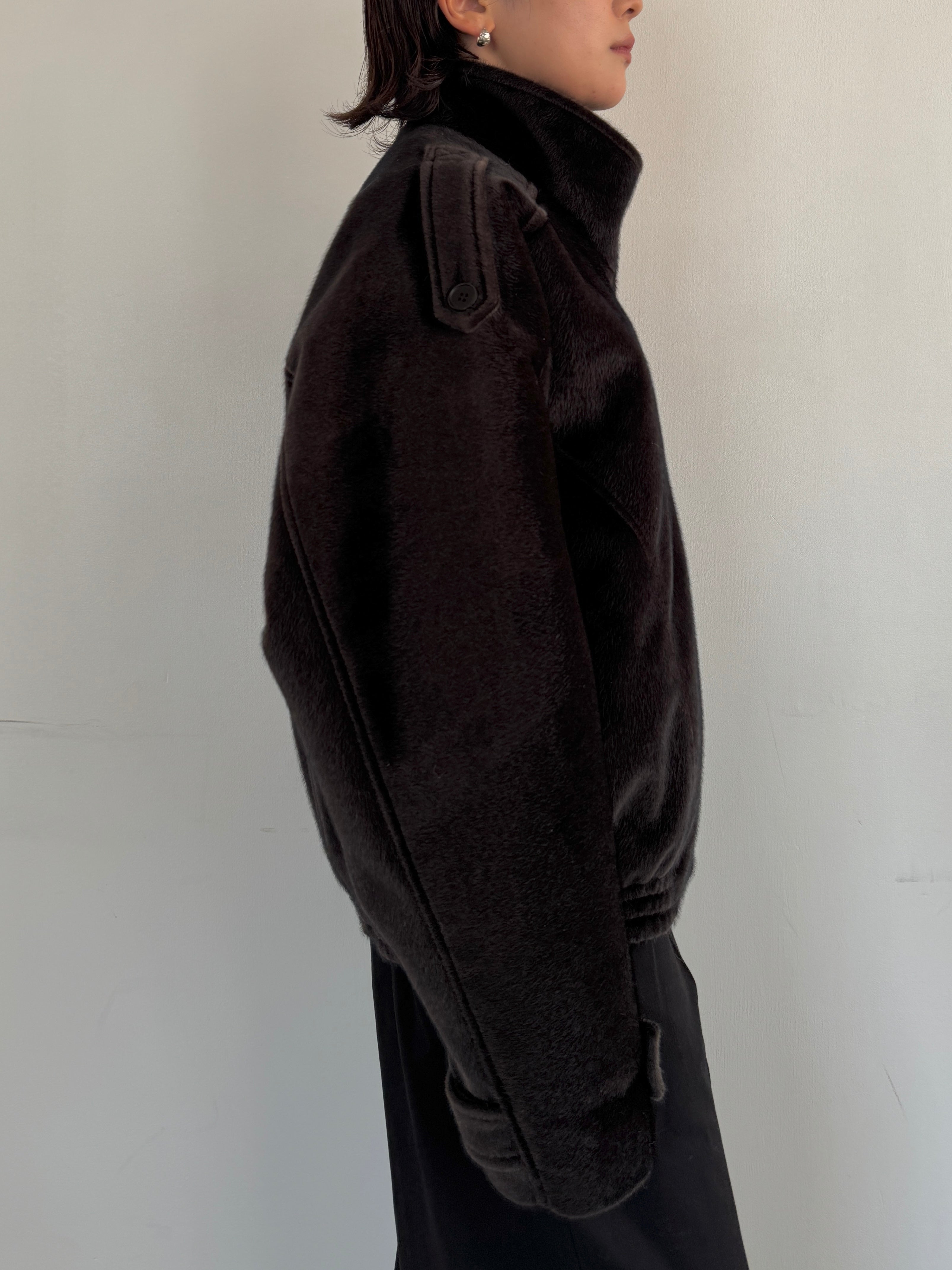 (仮商品名)ホースライダースブルゾン(unisex)/darkbrown