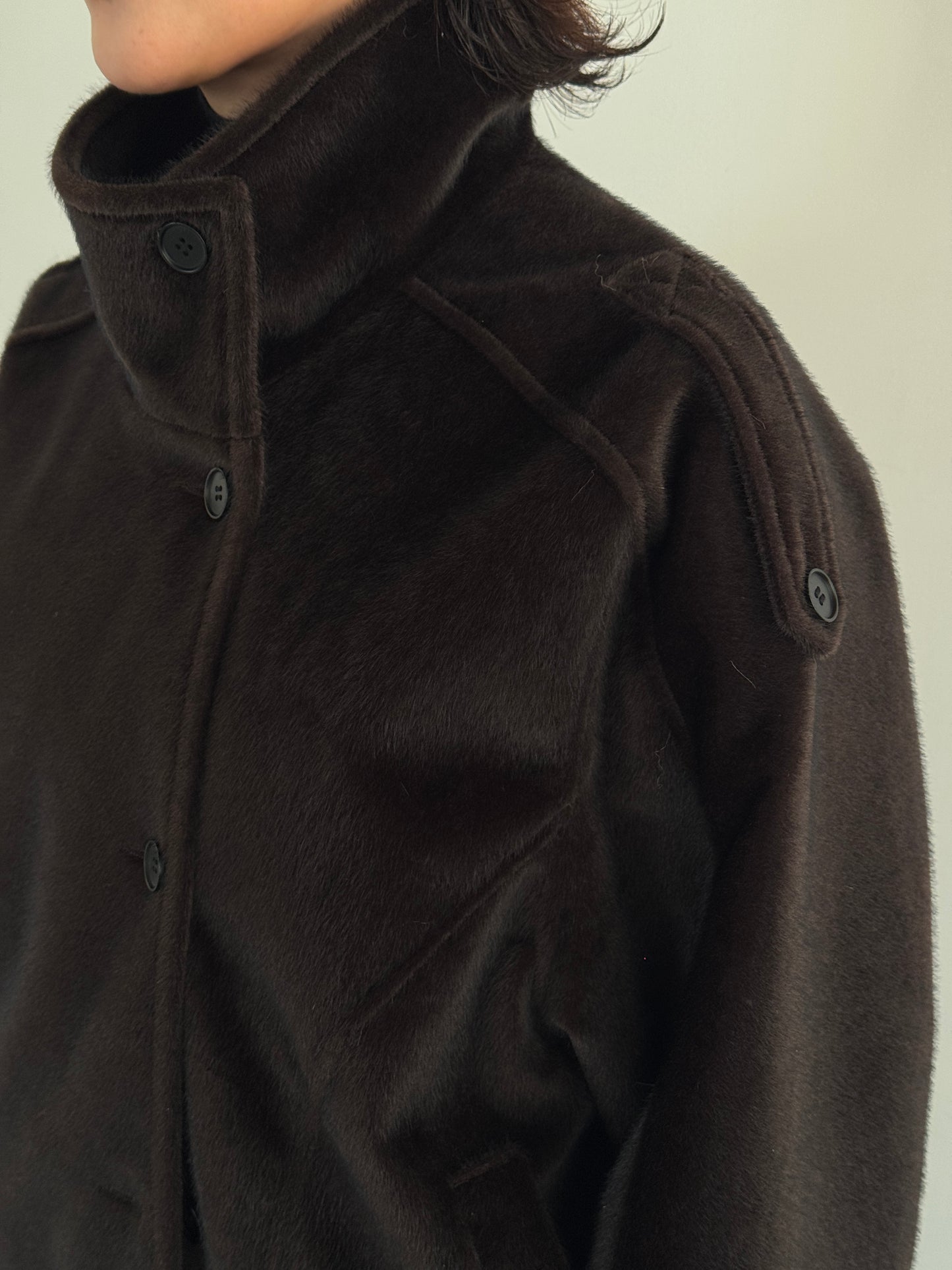 (仮商品名)ホースライダースブルゾン(unisex)/darkbrown