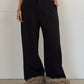 (仮商品名)スラックスファーパンツ(unisex)/blackfur
