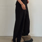 (仮商品名)スラックスファーパンツ(unisex)/blackfur