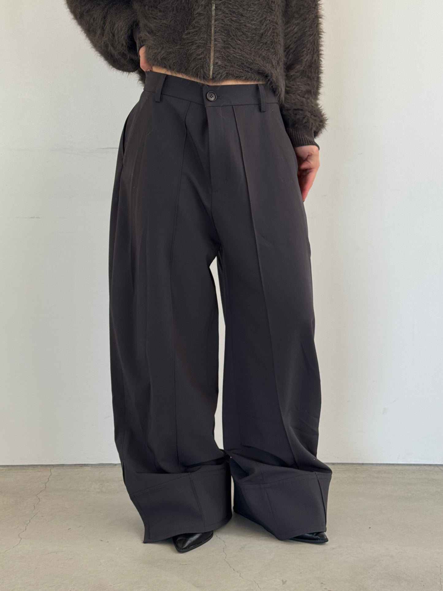 (仮商品名)スラックスパンツ(unisex)/gray