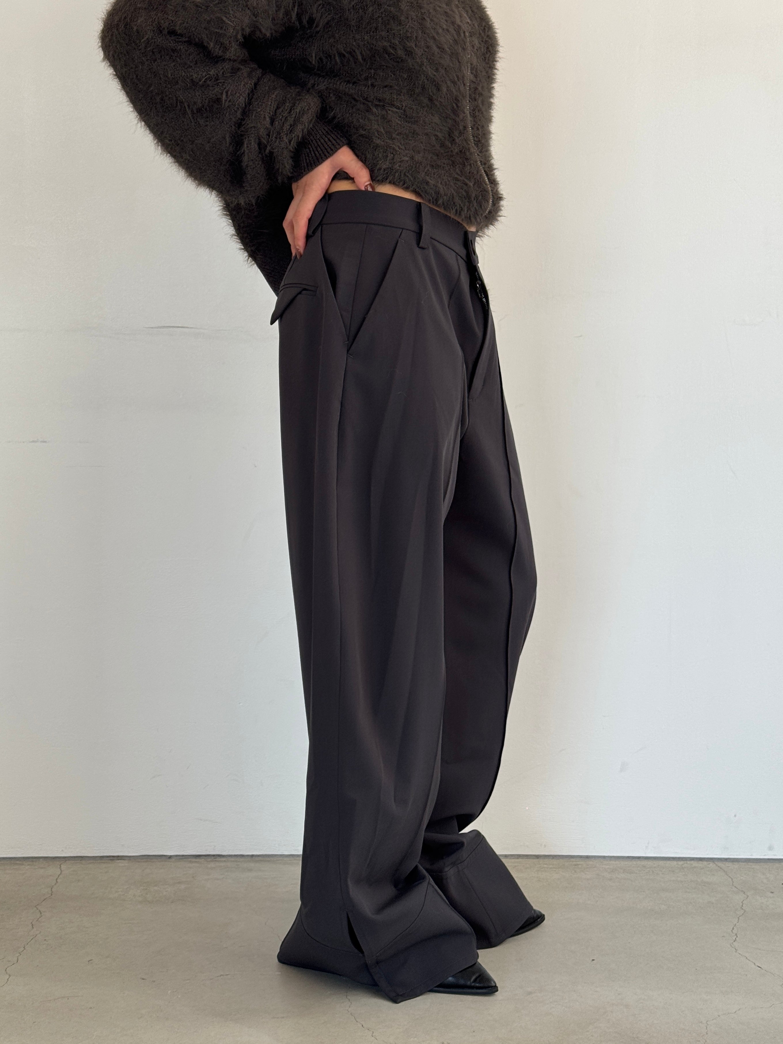 (仮商品名)スラックスパンツ(unisex)/gray