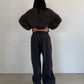 (仮商品名)スラックスパンツ(unisex)/gray