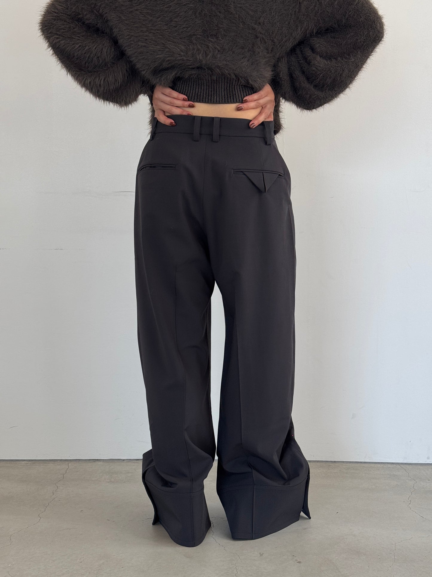 (仮商品名)スラックスパンツ(unisex)/gray