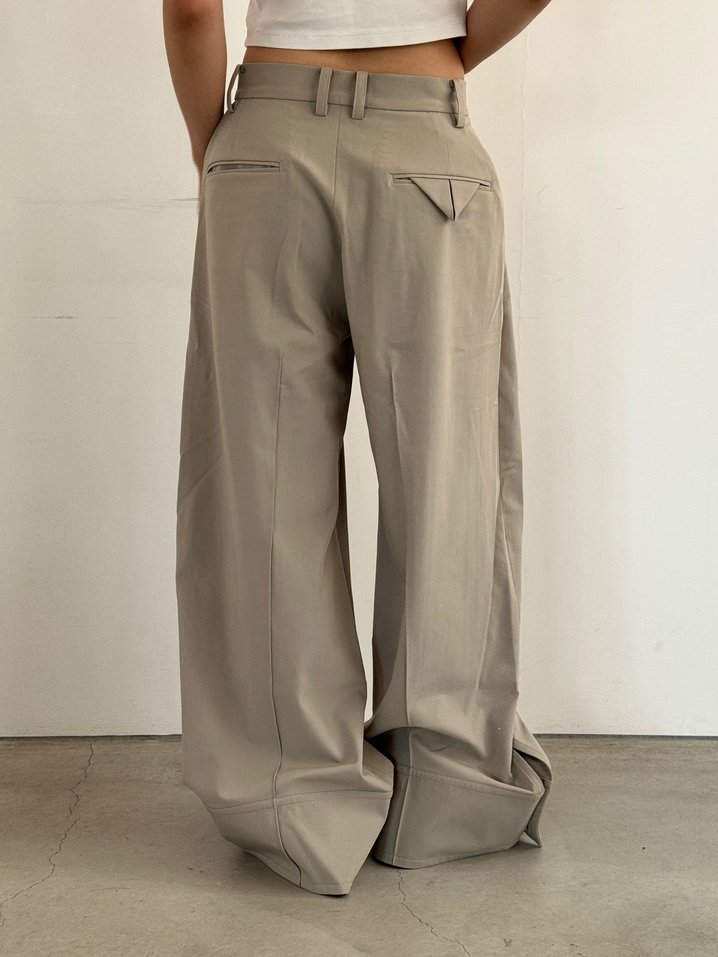 (仮商品名)スラックスパンツ(unisex)/sandbeige