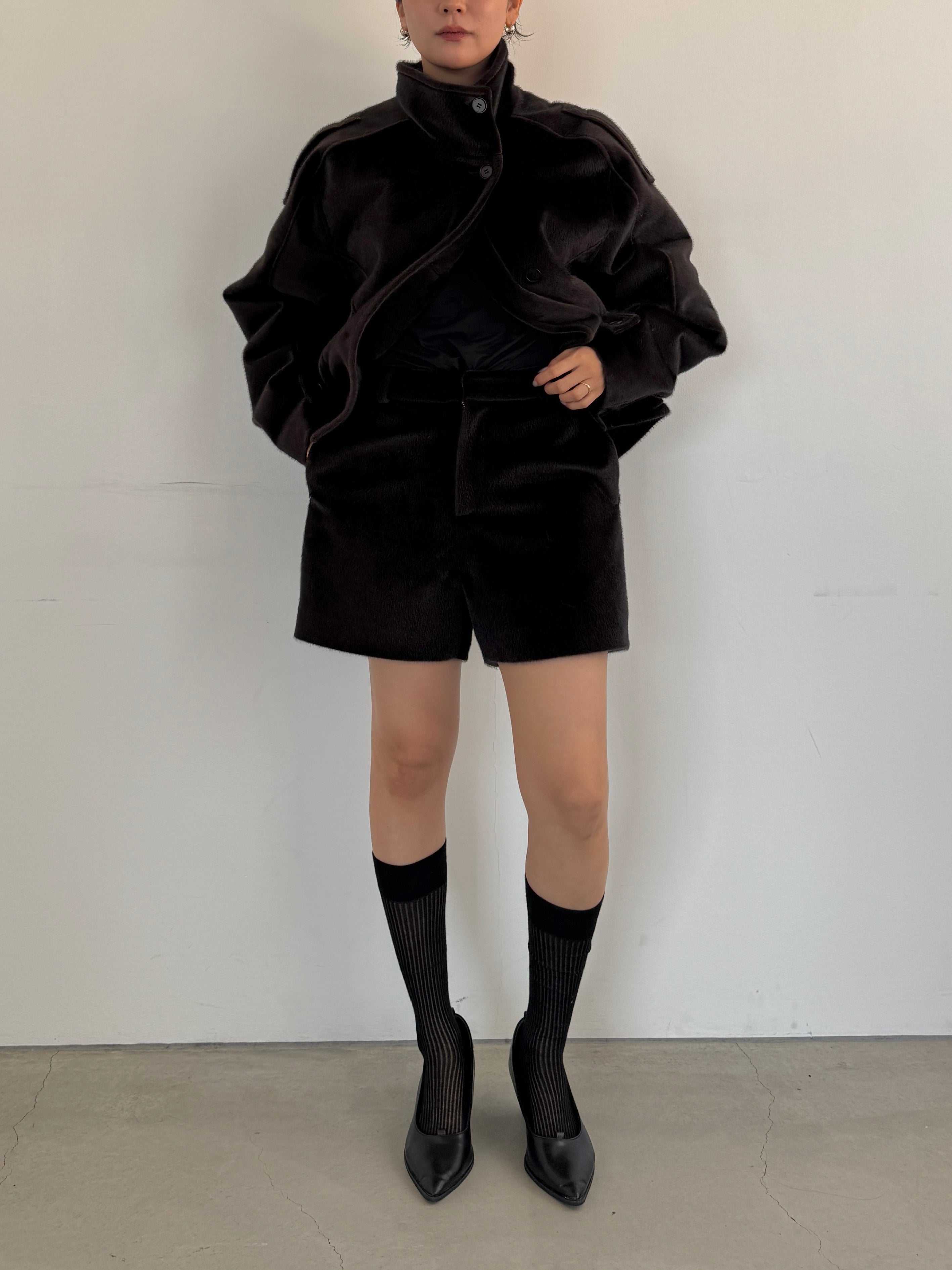 (仮商品名)ホースミニパンツ/darkbrown