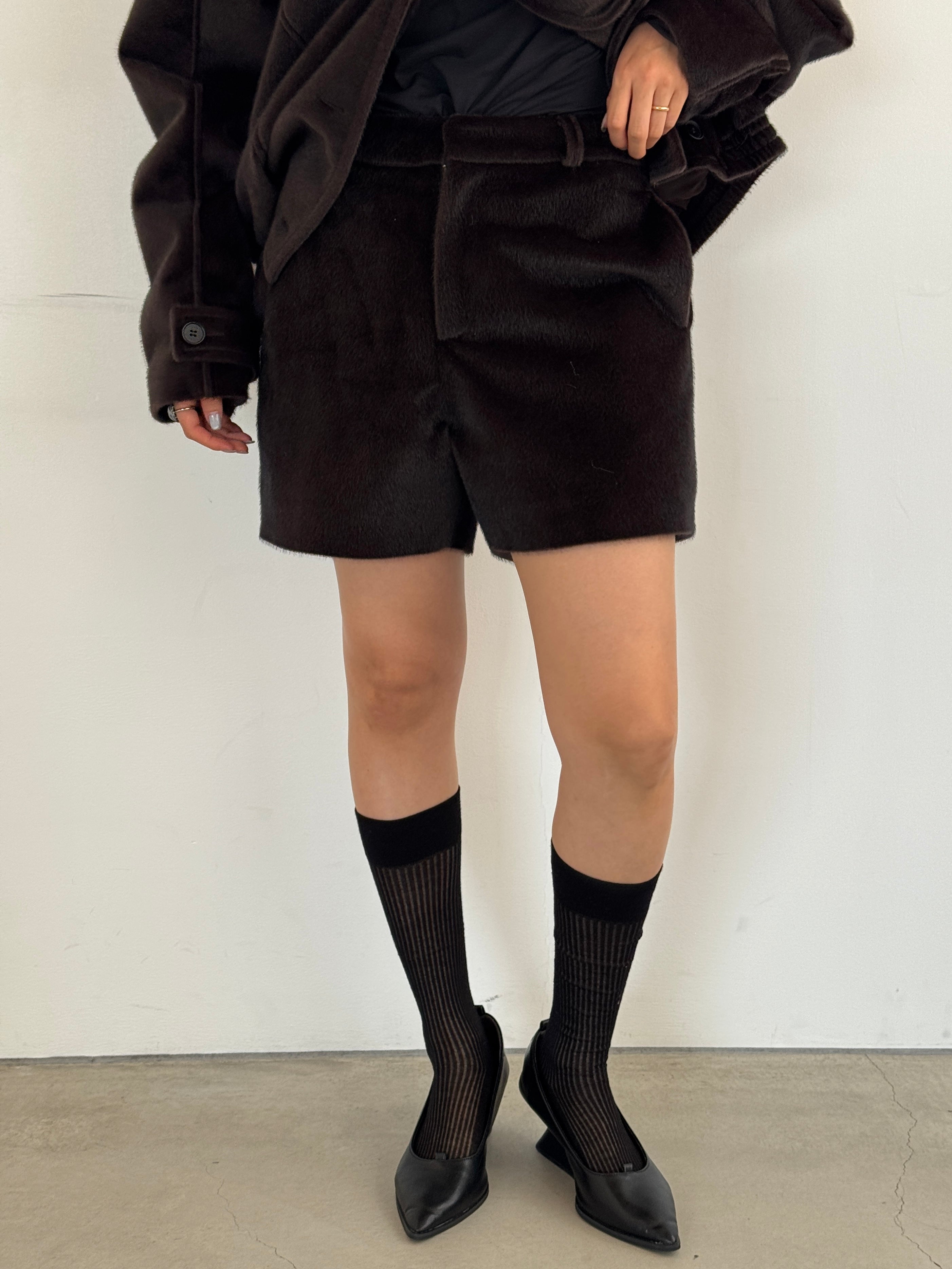 (仮商品名)ホースミニパンツ/darkbrown