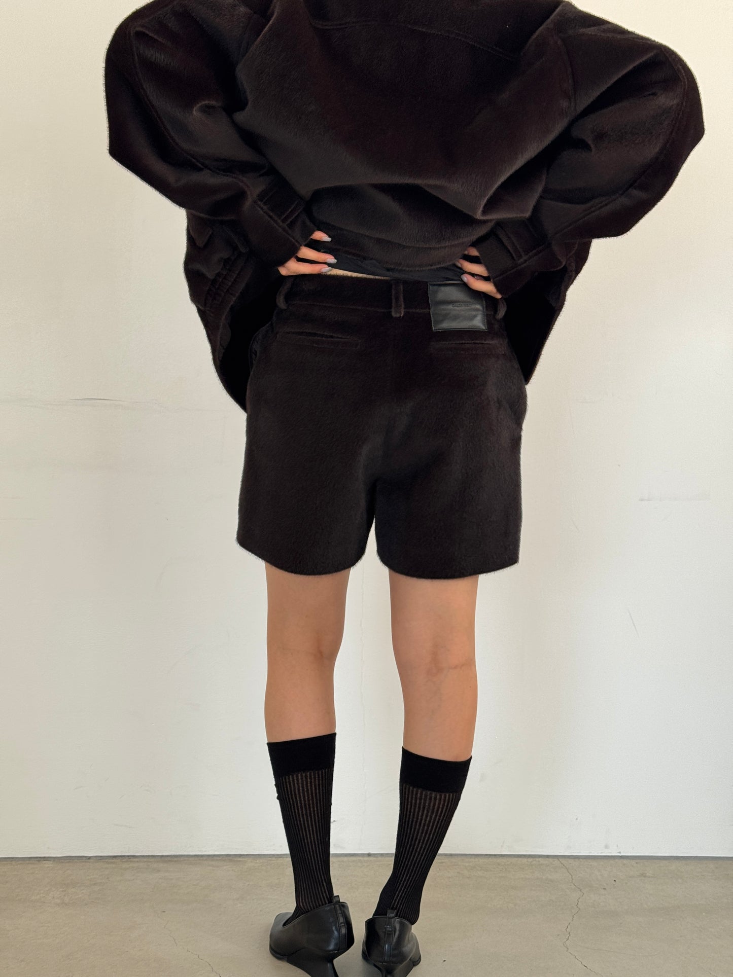 (仮商品名)ホースミニパンツ/darkbrown