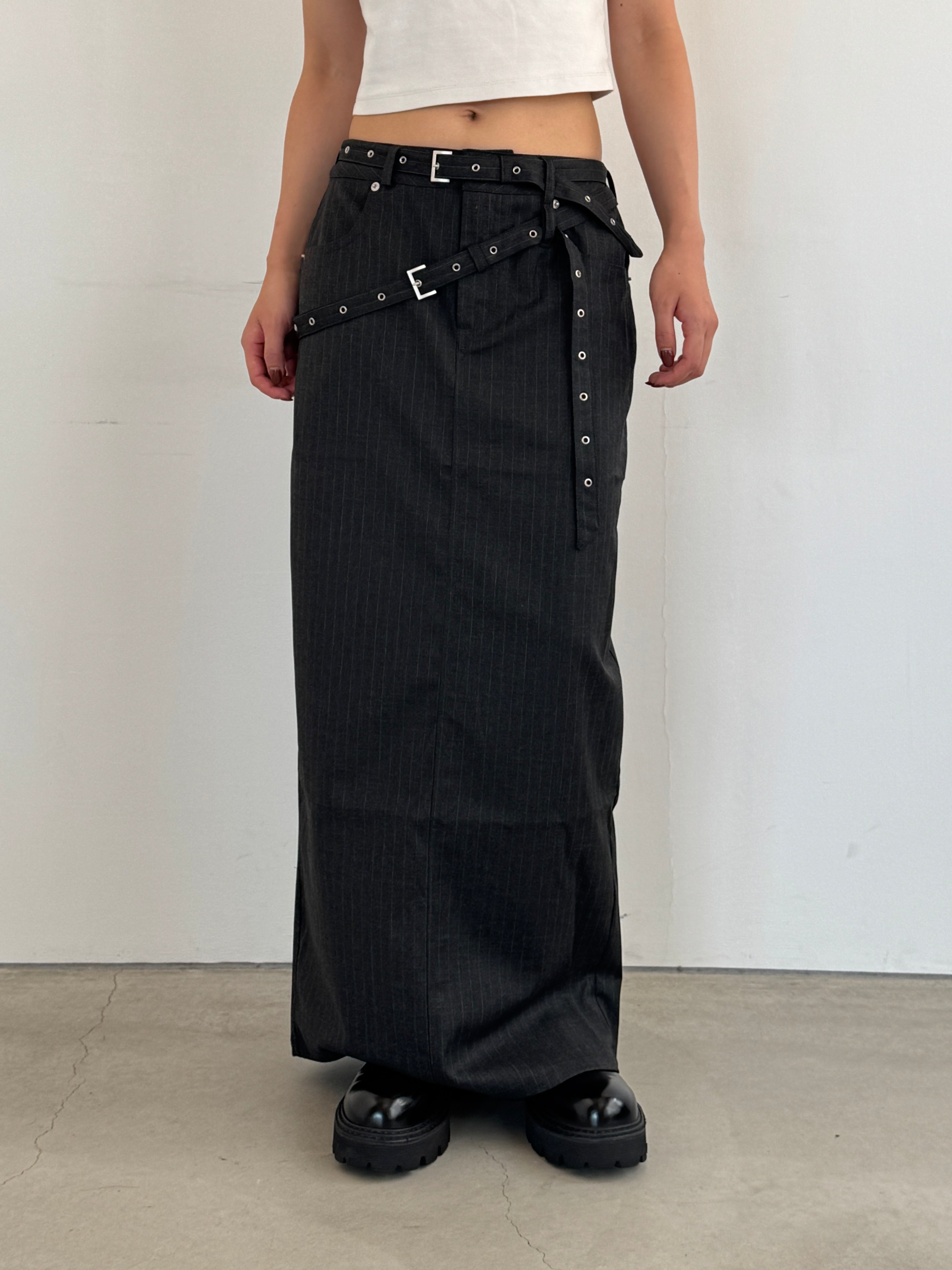 (仮商品名)ロングスカート/stripe
