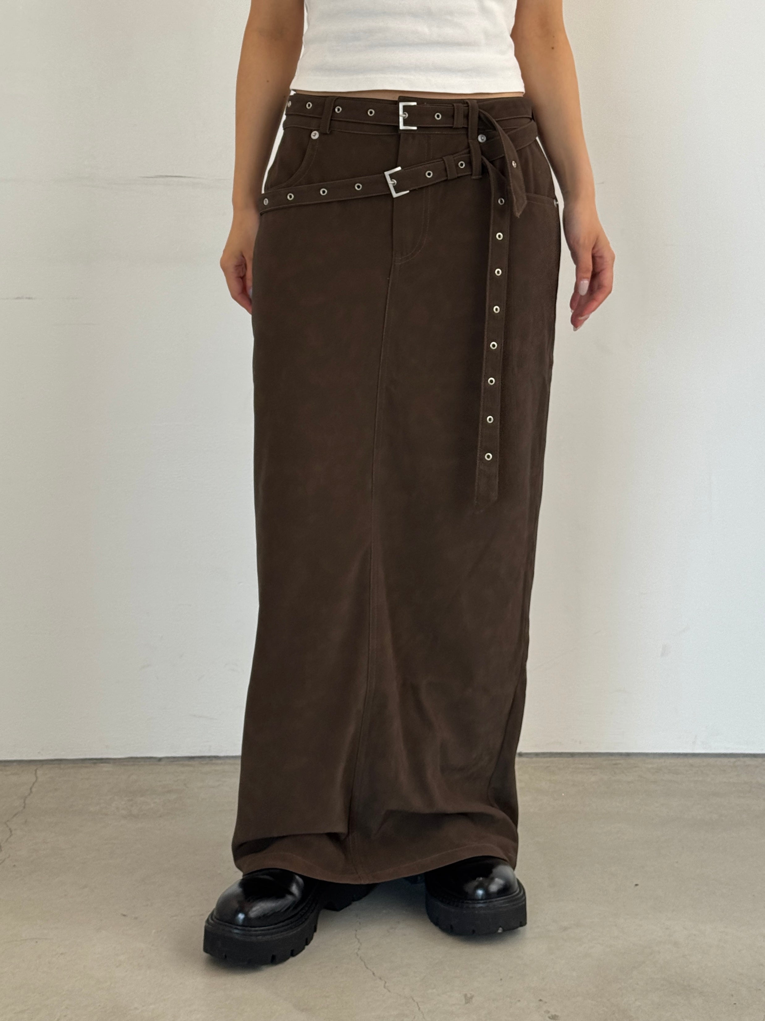 (仮商品名)ロングスカート/brown