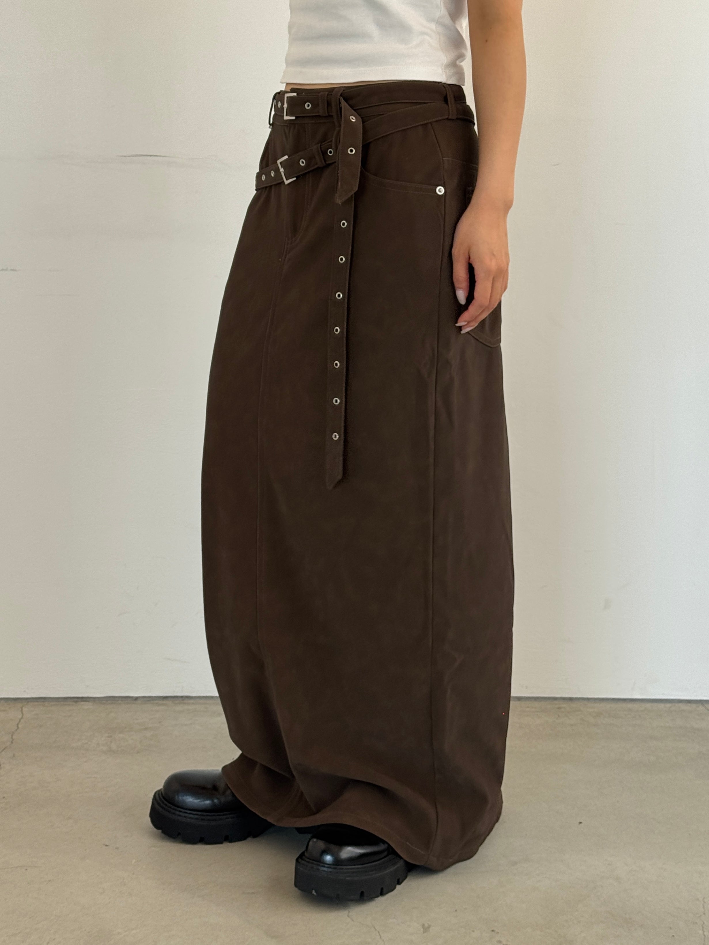 (仮商品名)ロングスカート/brown
