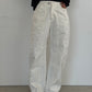 (仮商品名)変形デニムパンツ(unisex)/white
