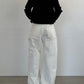 (仮商品名)変形デニムパンツ(unisex)/white