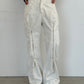 (仮商品名)変形デニムパンツ(unisex)/white