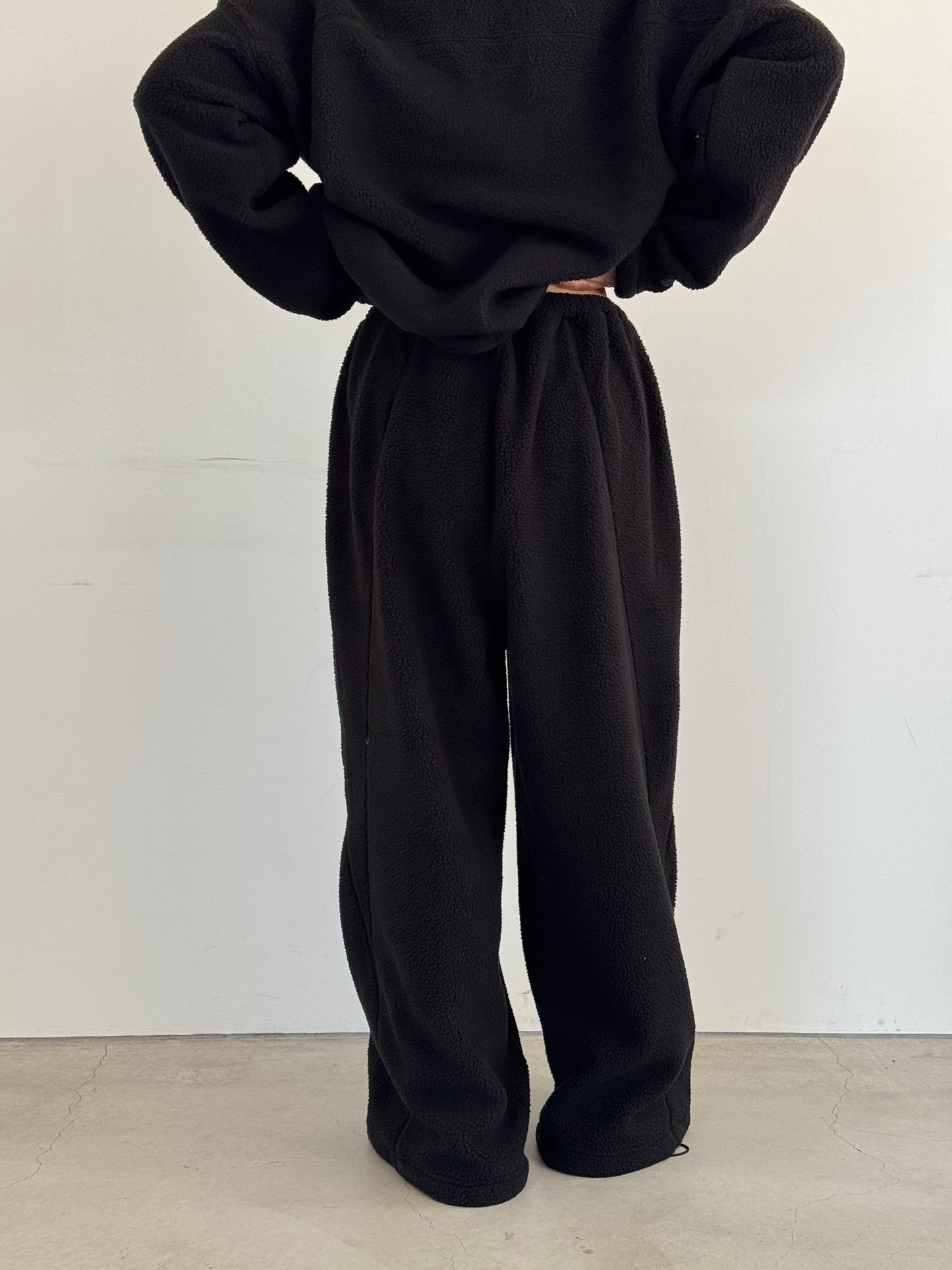 (仮商品名)ボアパンツ(unisex)/black