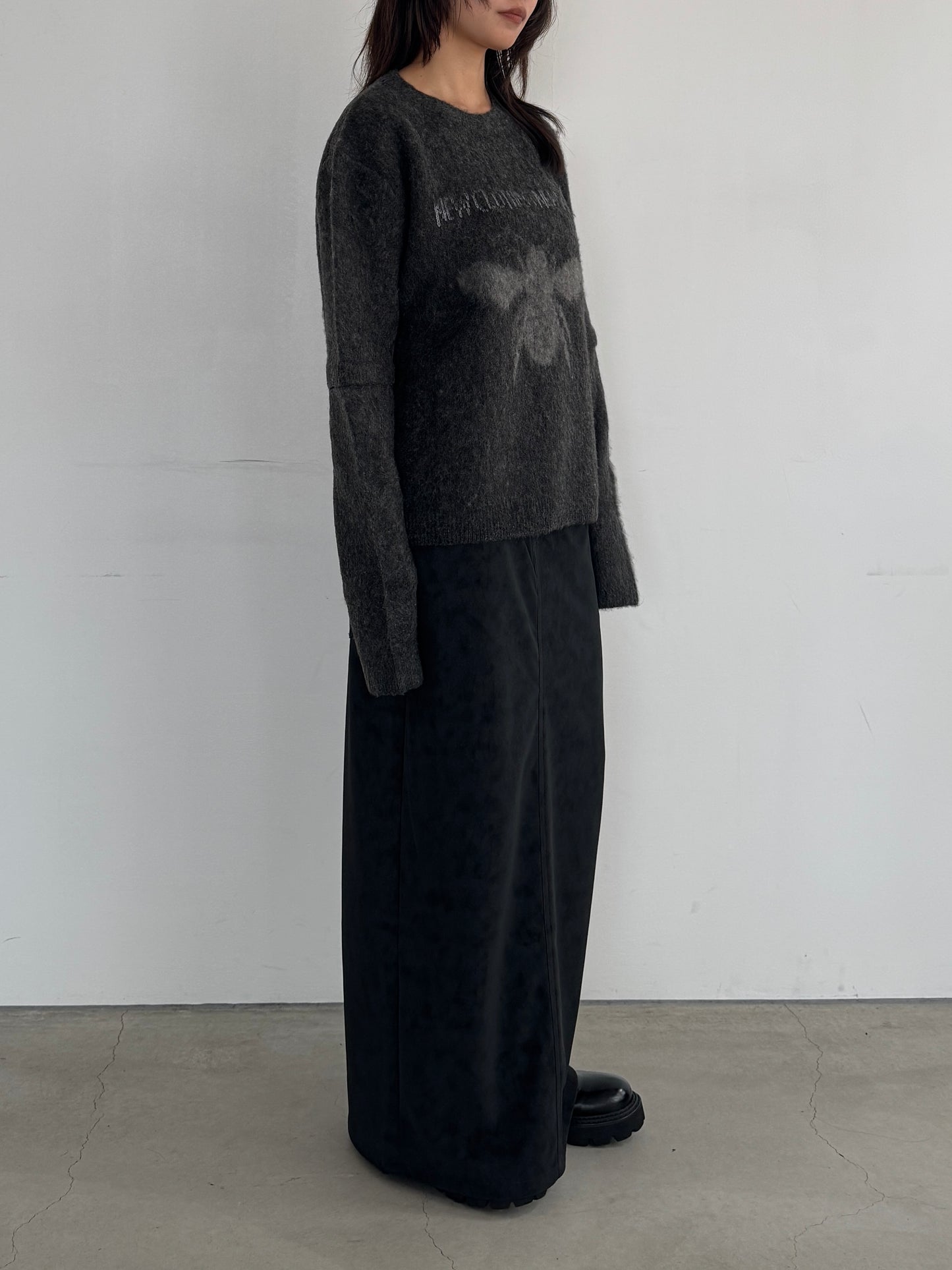 (仮商品名)はちニット(unisex)/gray
