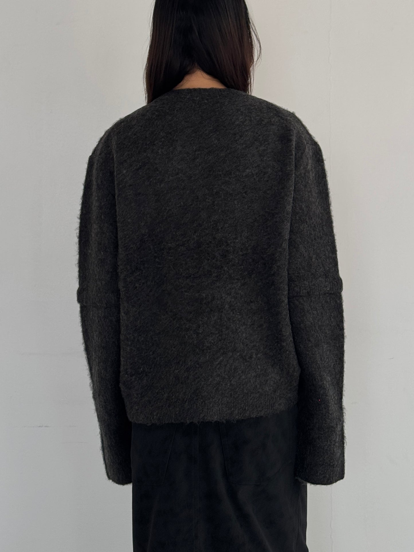 (仮商品名)はちニット(unisex)/gray