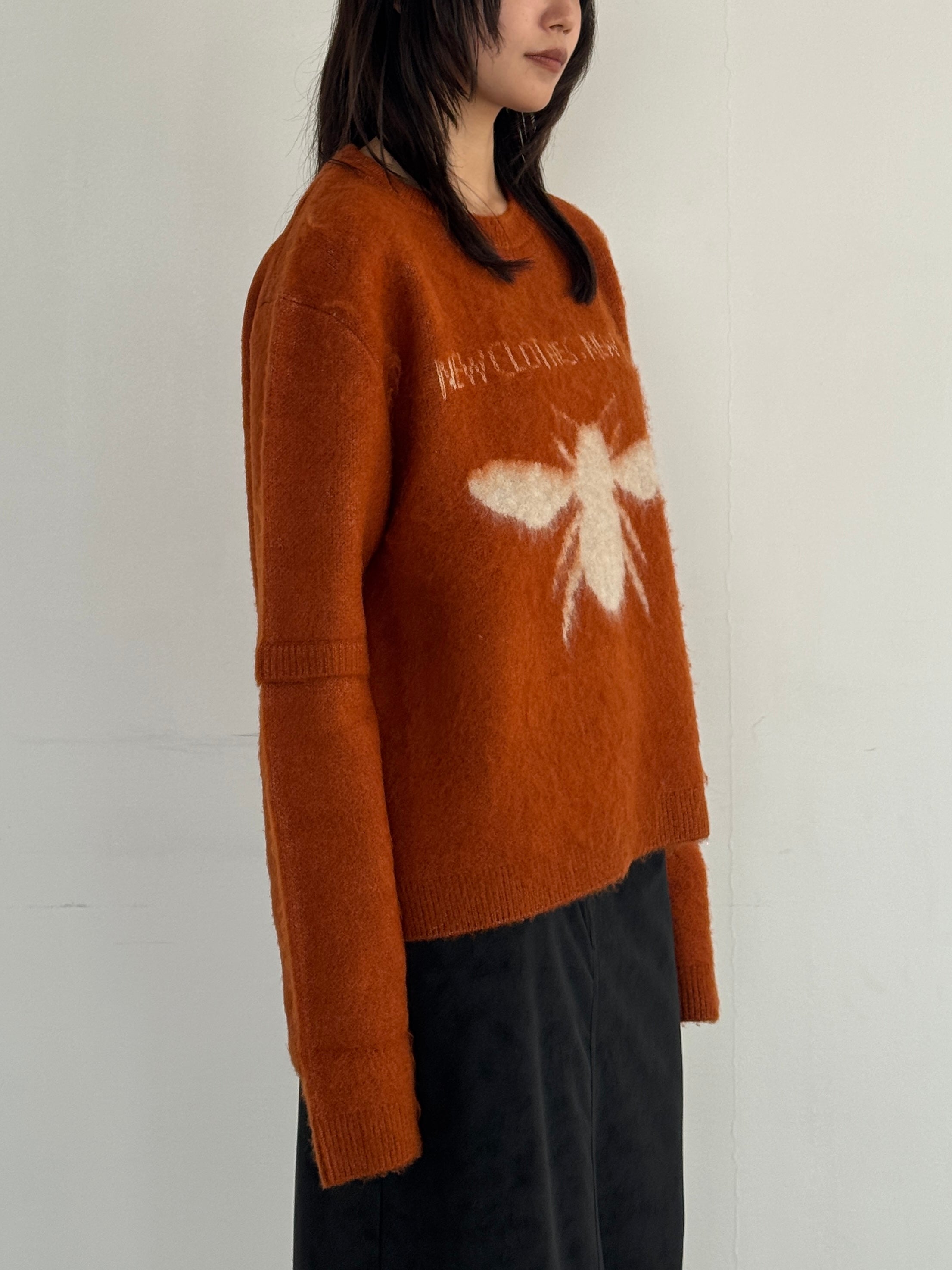 (仮商品名)はちニット(unisex)/orange
