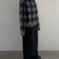 (仮商品名)アーガイルニット(unisex)/navy