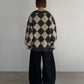 (仮商品名)アーガイルニット(unisex)/brown
