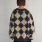 (仮商品名)アーガイルニット(unisex)/brown