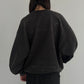 (仮商品名)メッセージスウェット(unisex)/charcoal