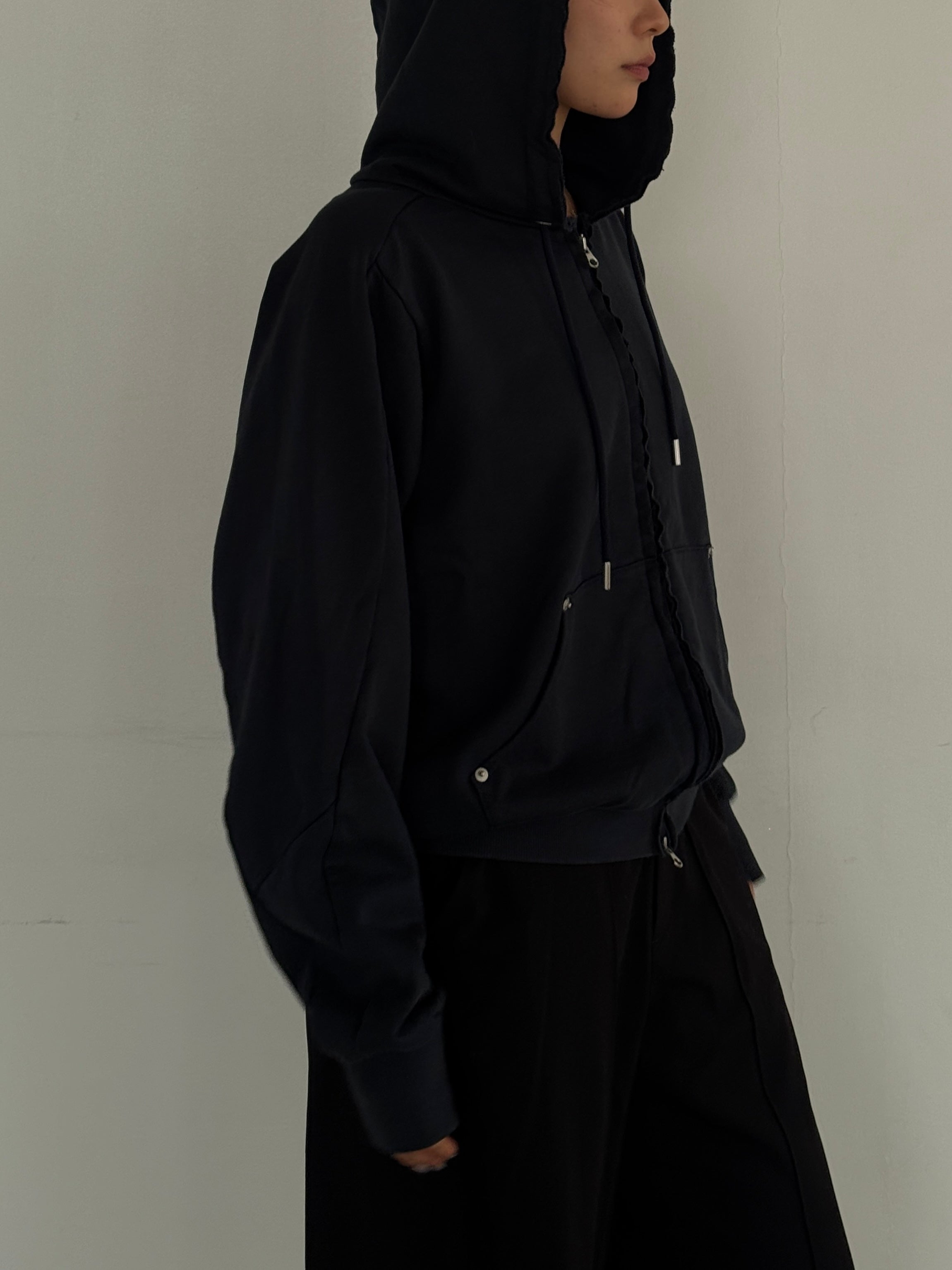 (仮商品名)ダメージフーディー/navy