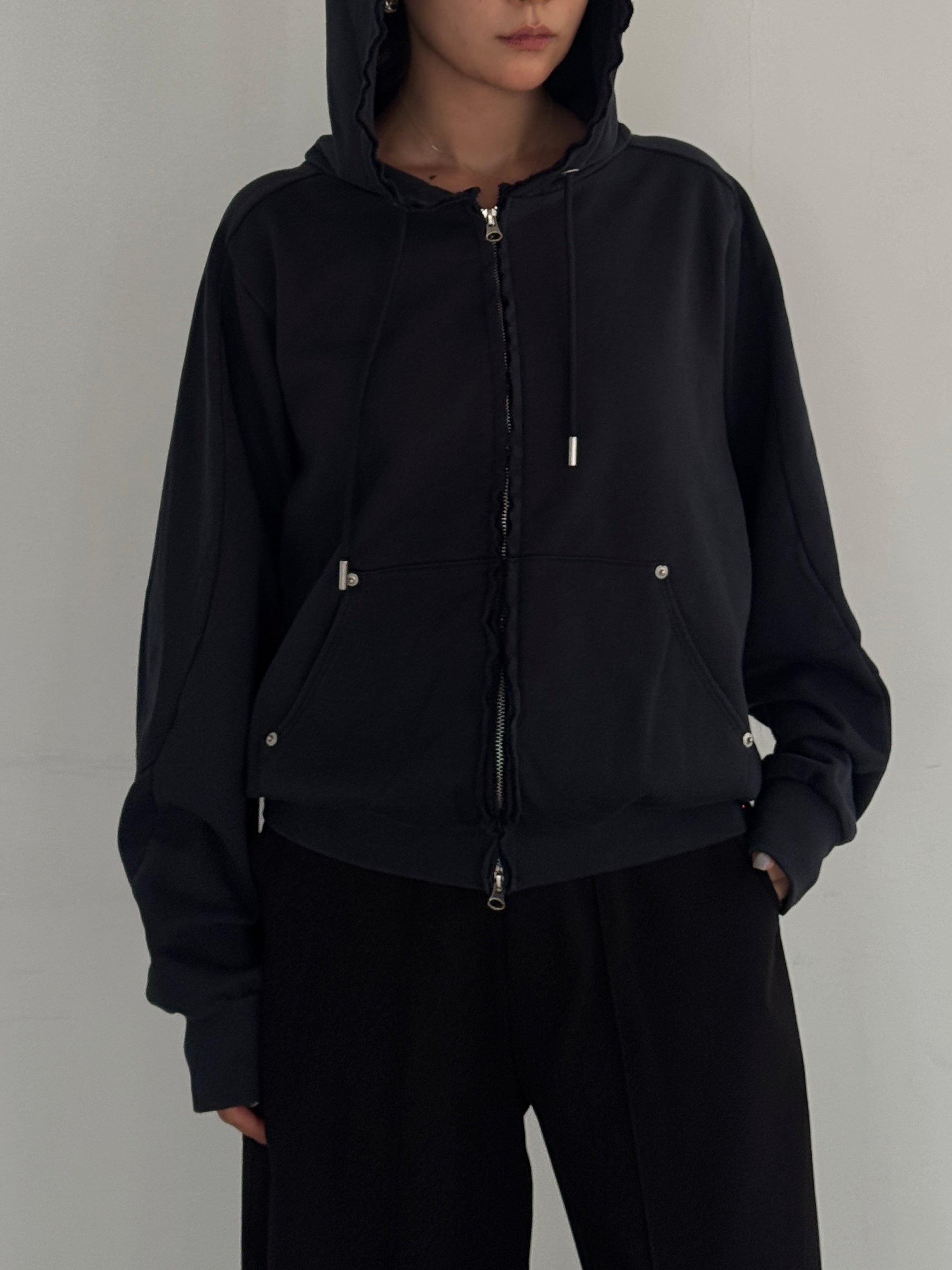 (仮商品名)ダメージフーディー/navy