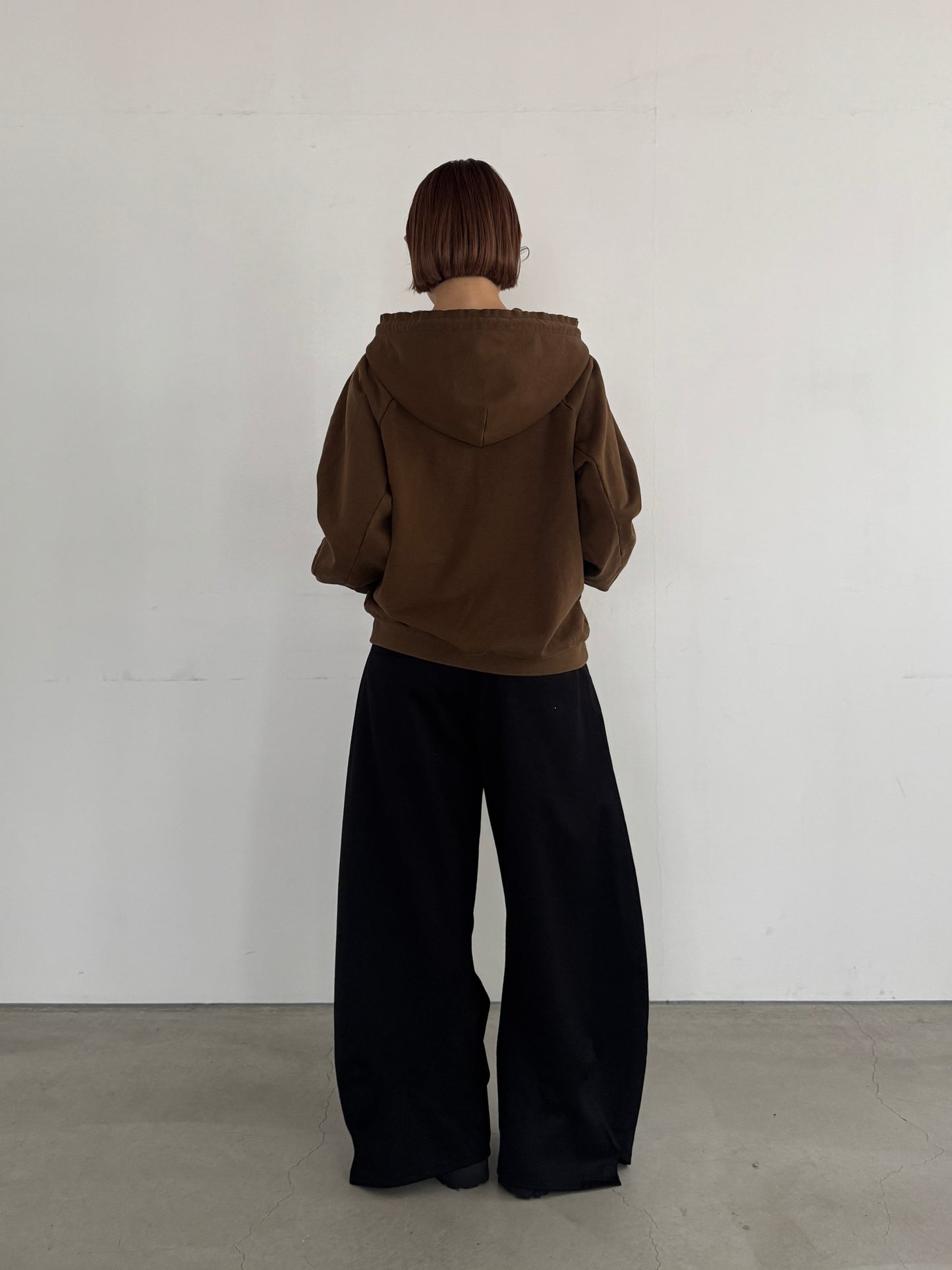 (仮商品名)ダメージフーディー/brown