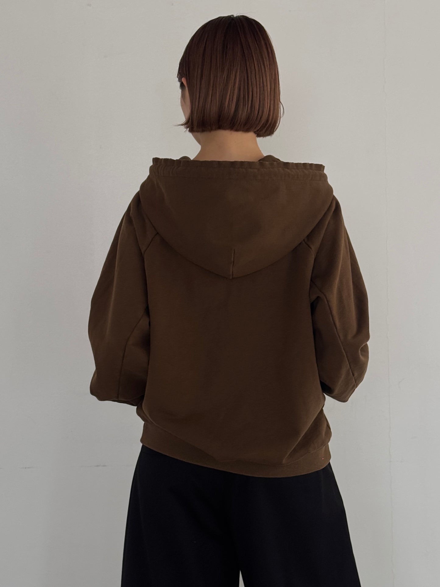 (仮商品名)ダメージフーディー/brown