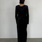 (仮商品名)ベロアワンピース/black