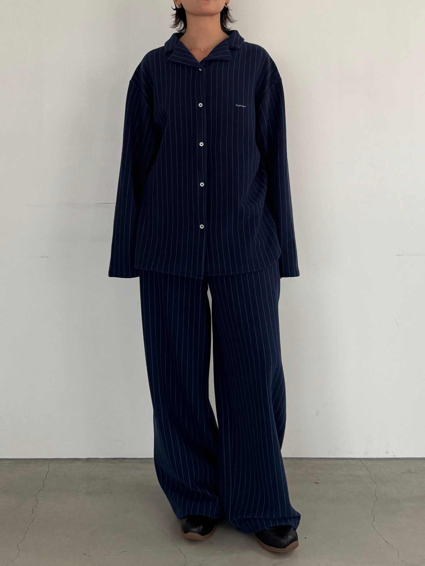 (仮商品名)パジャマトップス(unisex)/navy