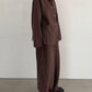 (仮商品名)パジャマトップス(unisex)/brown