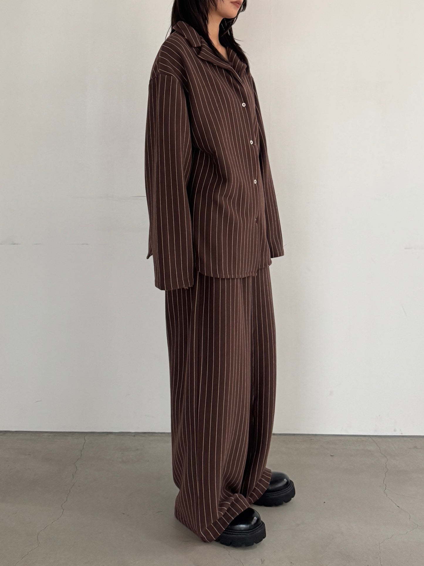 (仮商品名)パジャマトップス(unisex)/brown