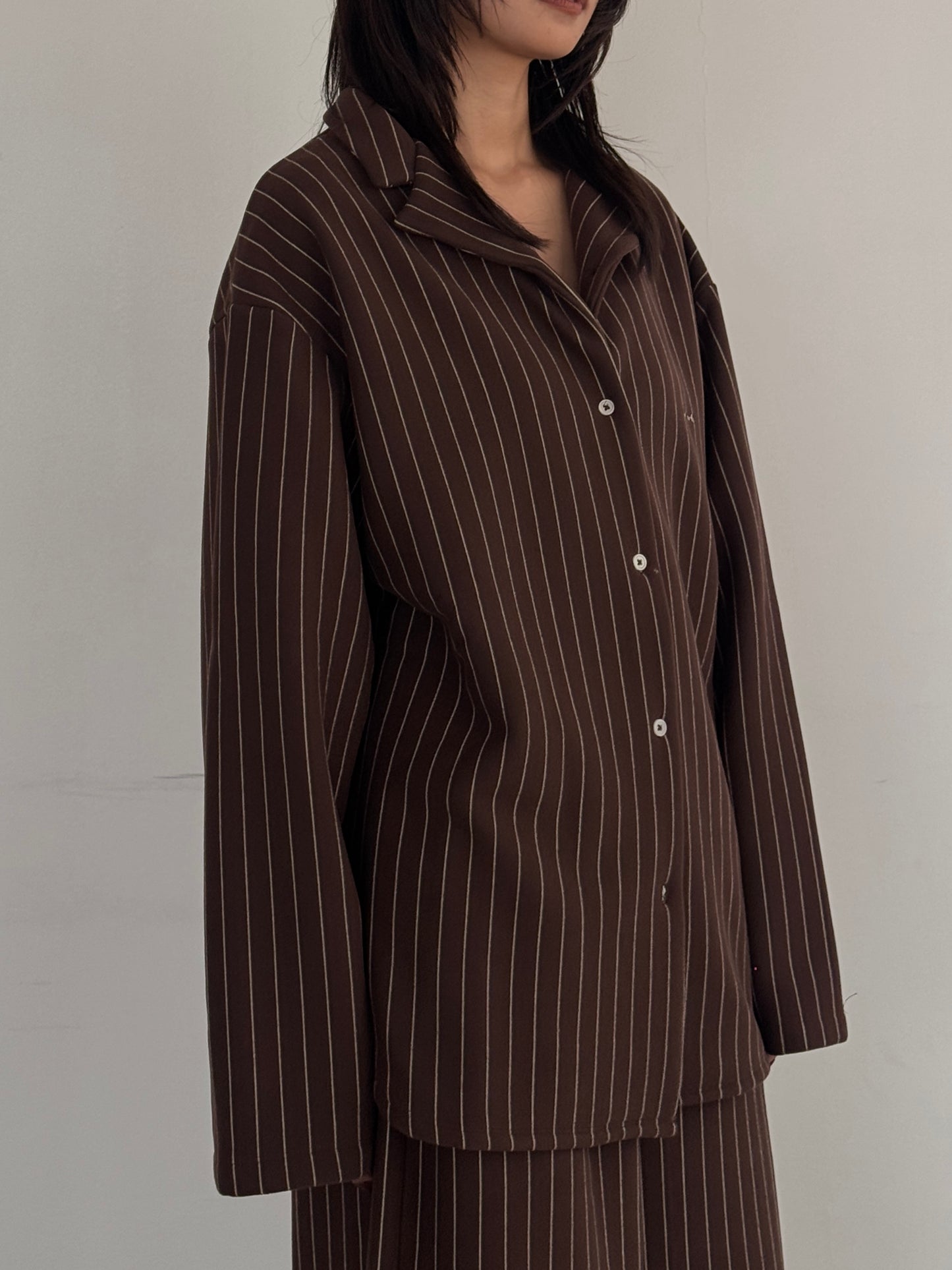 (仮商品名)パジャマトップス(unisex)/brown