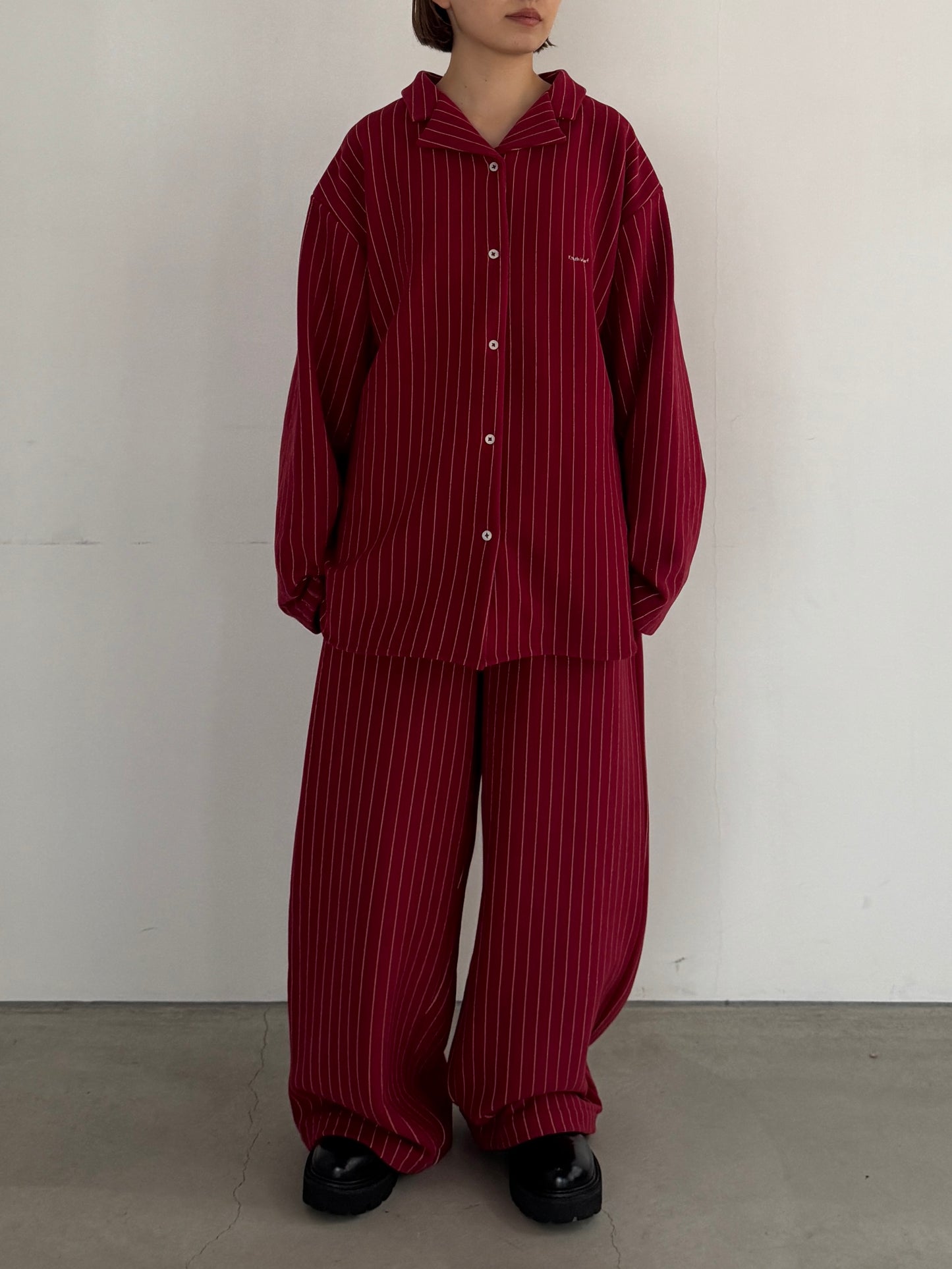 (仮商品名)パジャマパンツ(unisex)/red