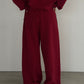 (仮商品名)パジャマパンツ(unisex)/red