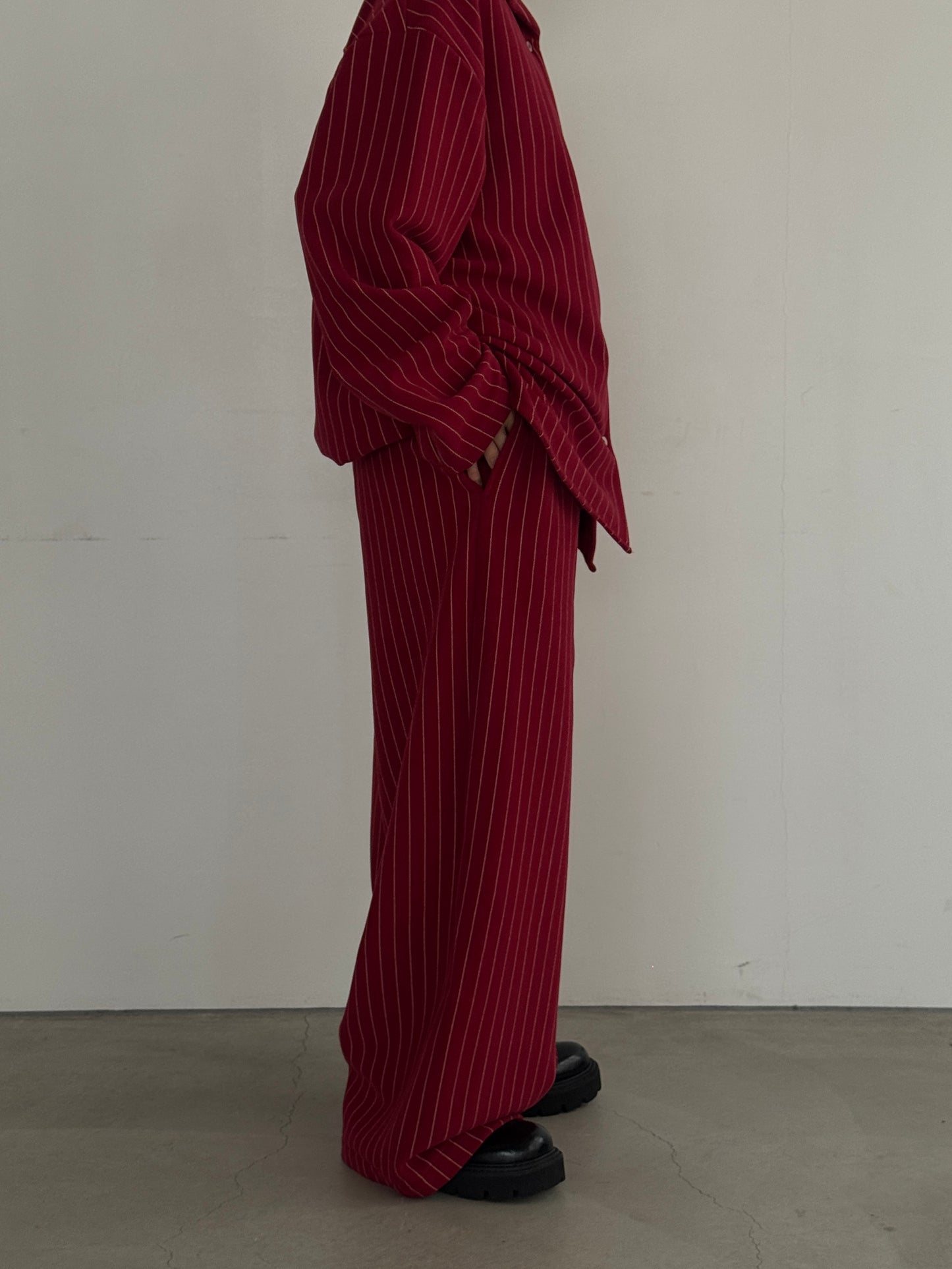 (仮商品名)パジャマパンツ(unisex)/red