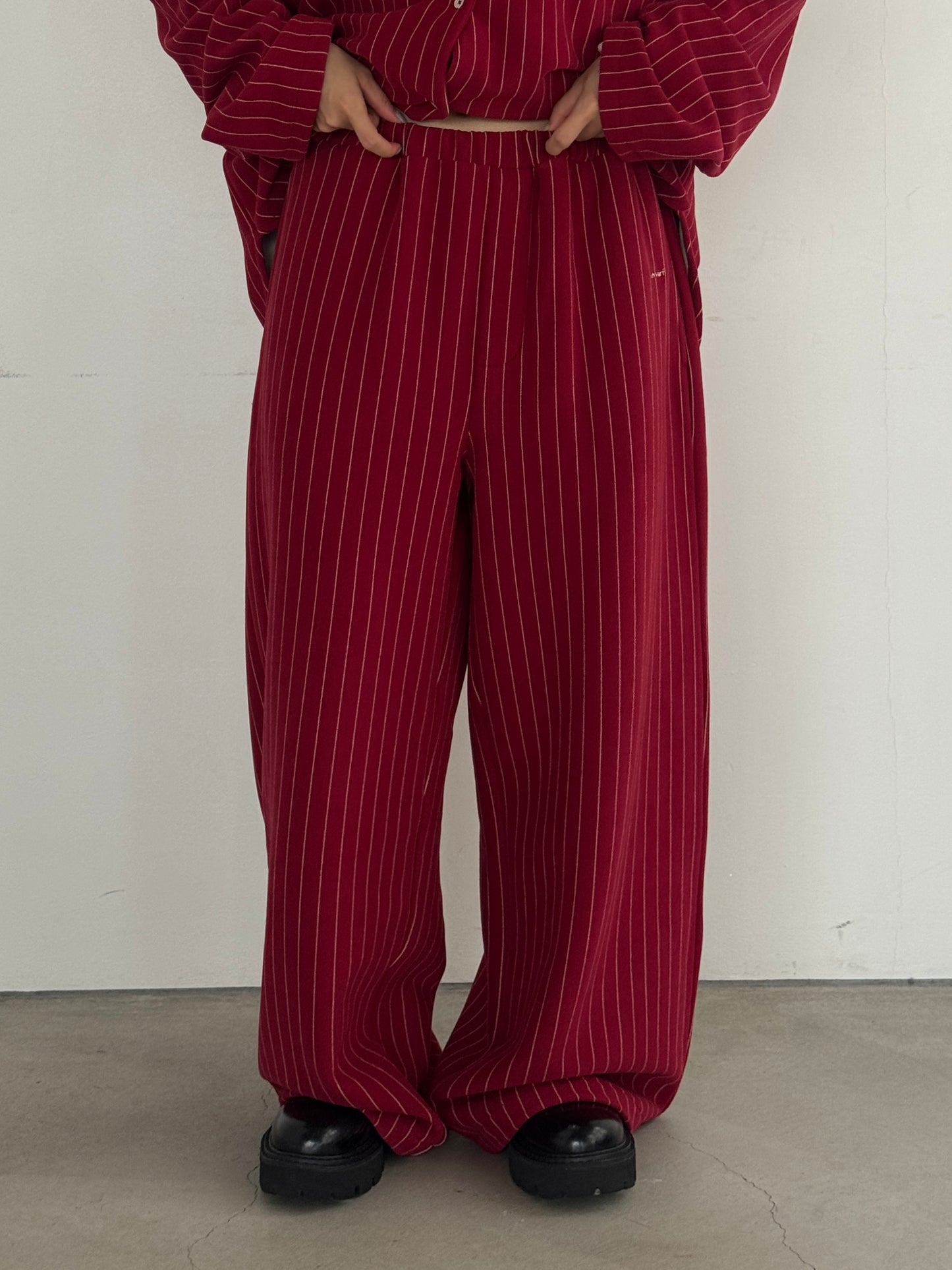 (仮商品名)パジャマパンツ(unisex)/red