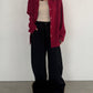 (仮商品名)パジャマトップス(unisex)/red